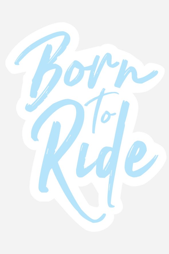 Stylish Equestrian Born To Ride Sticker