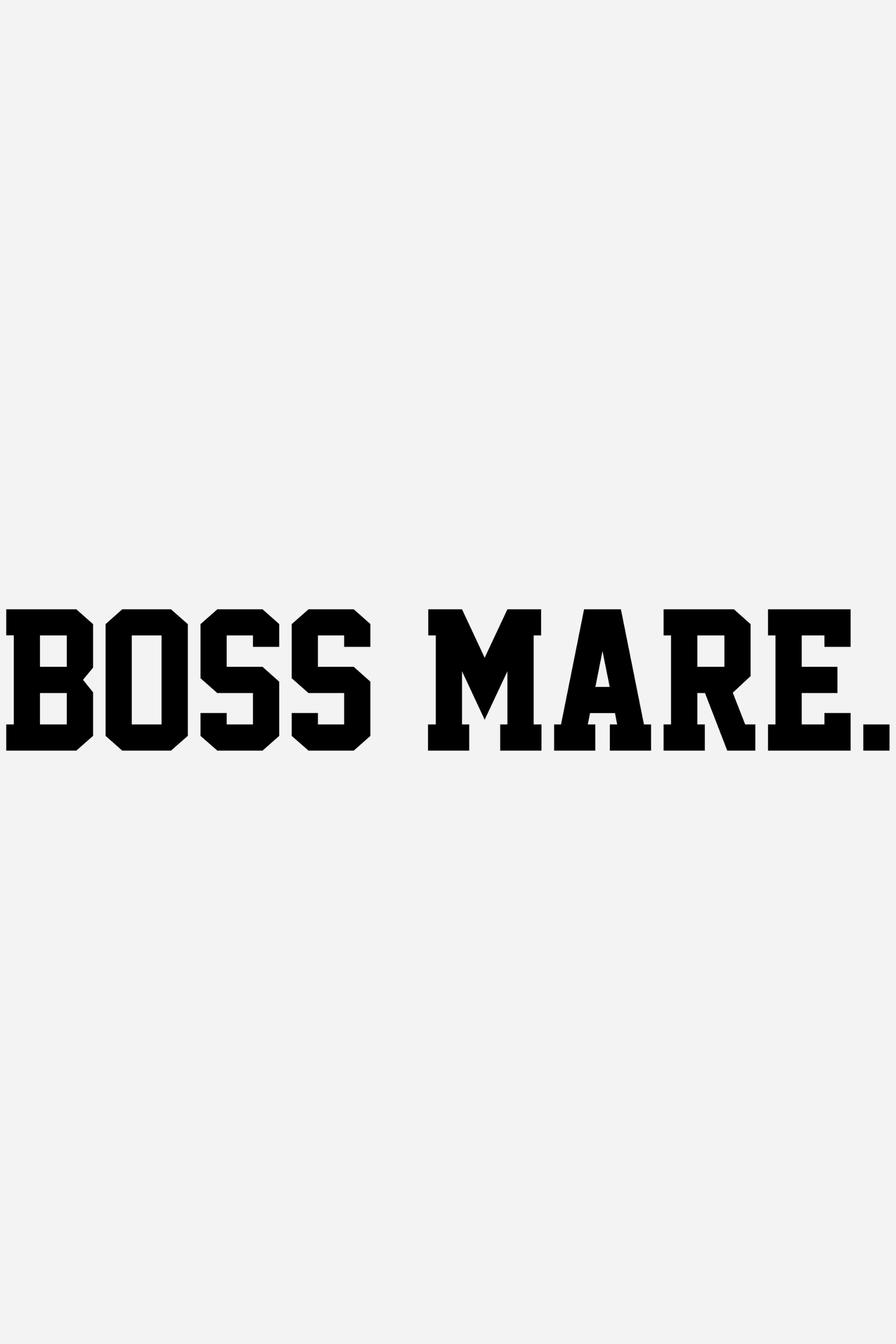 Stylish Equestrian Boss Mare Sticker