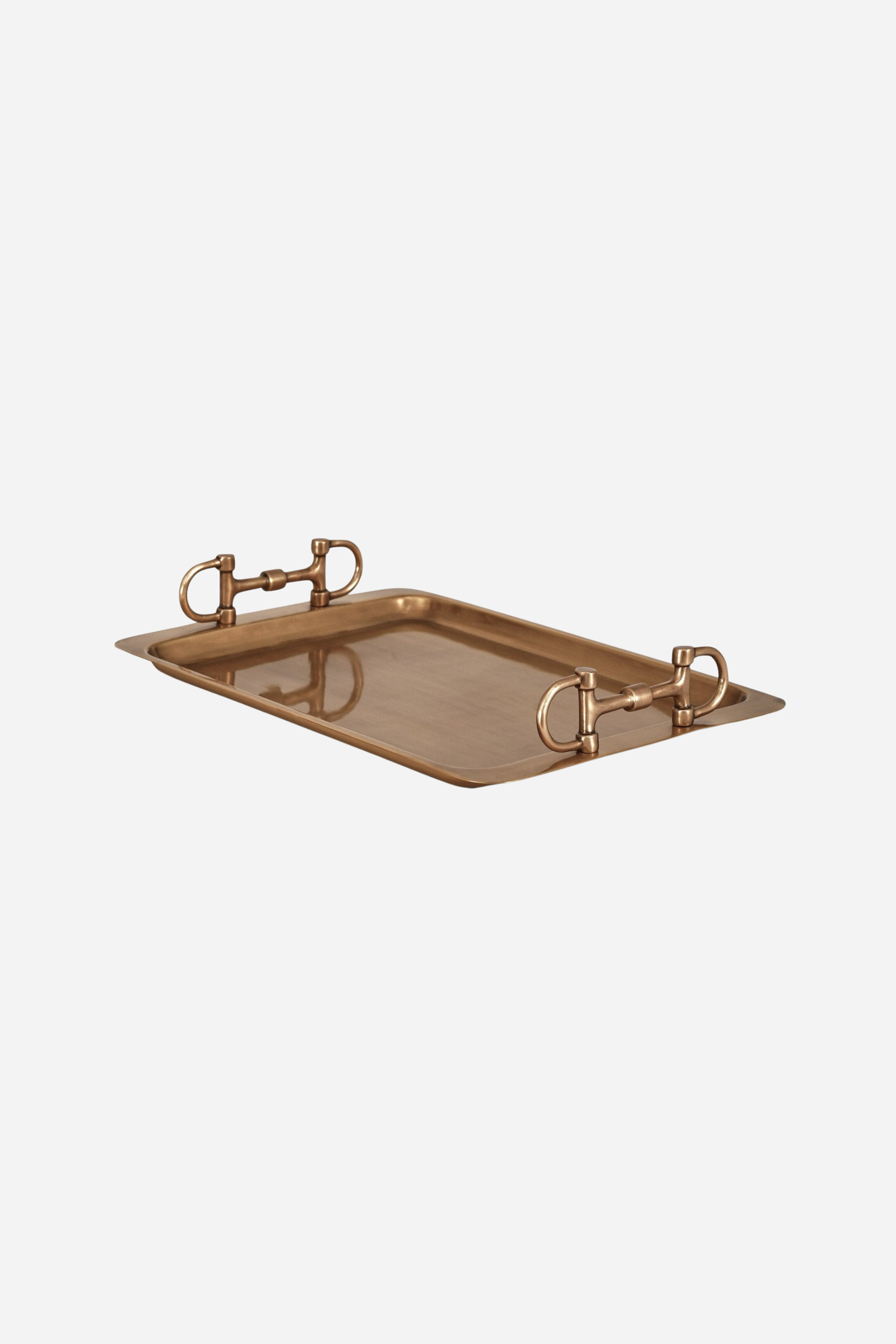 adamsbro stylish equestrian eliana snaffle bit tray brass