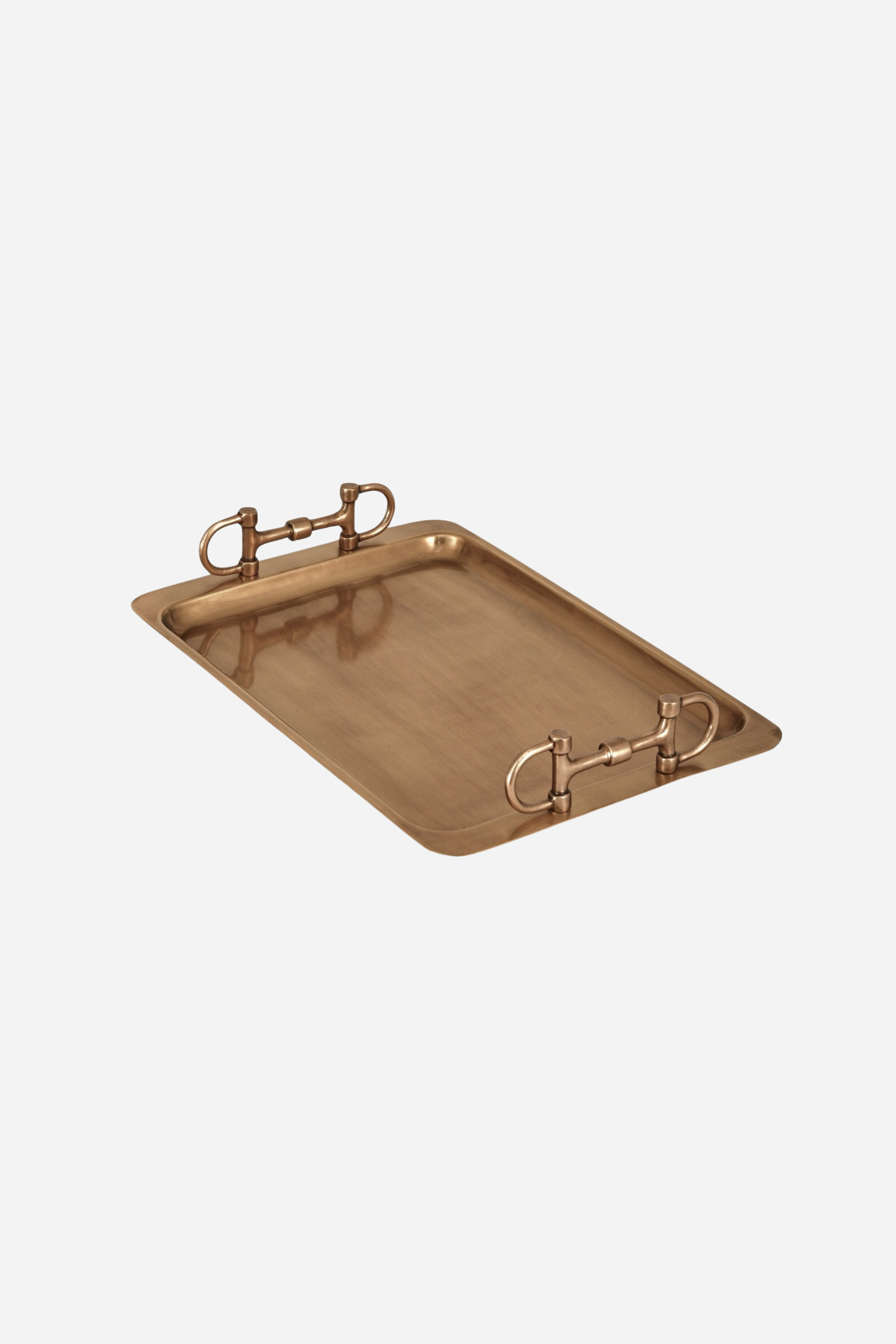 adamsbro stylish equestrian eliana snaffle bit tray brass