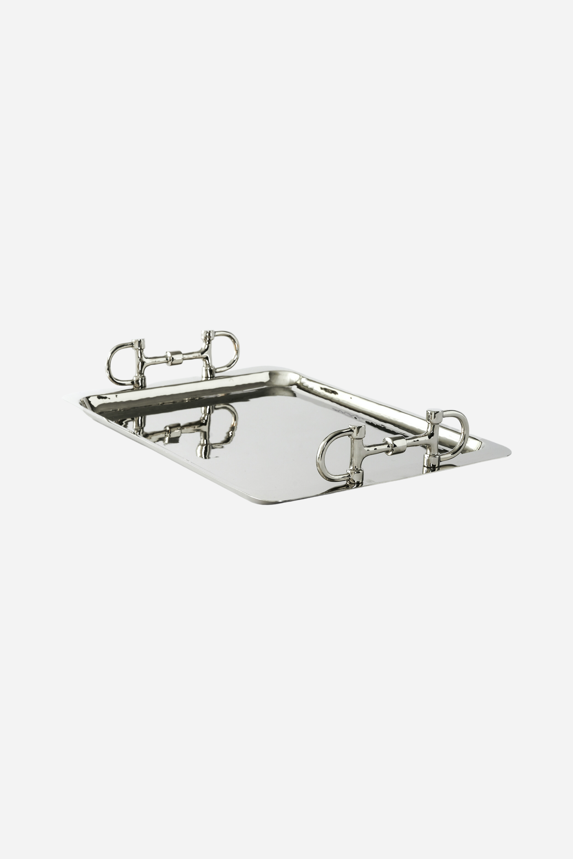 adamsbro stylish equestrian eliana snaffle bit tray polished silver