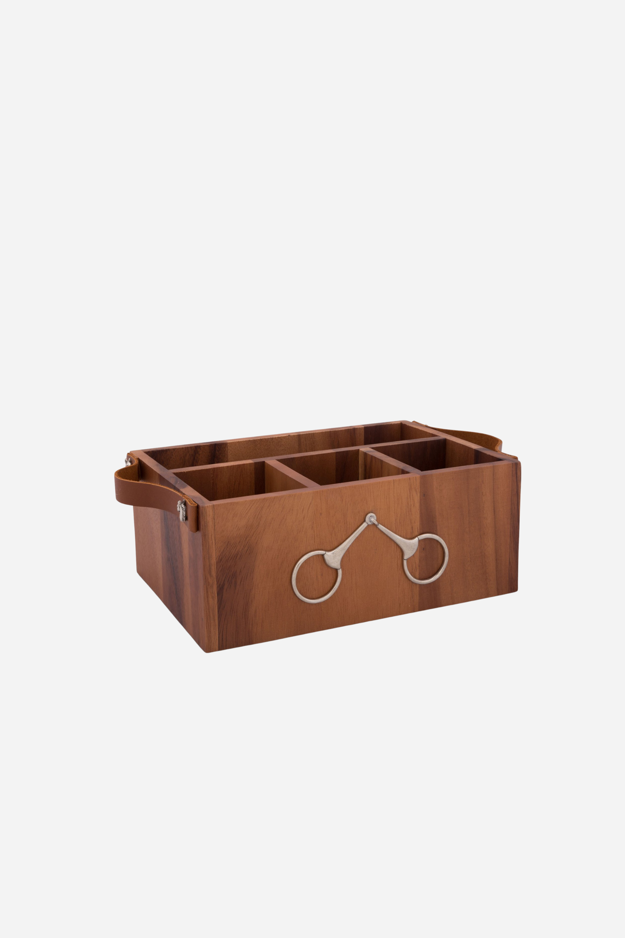 arthur court stylish equestrian wooden caddy