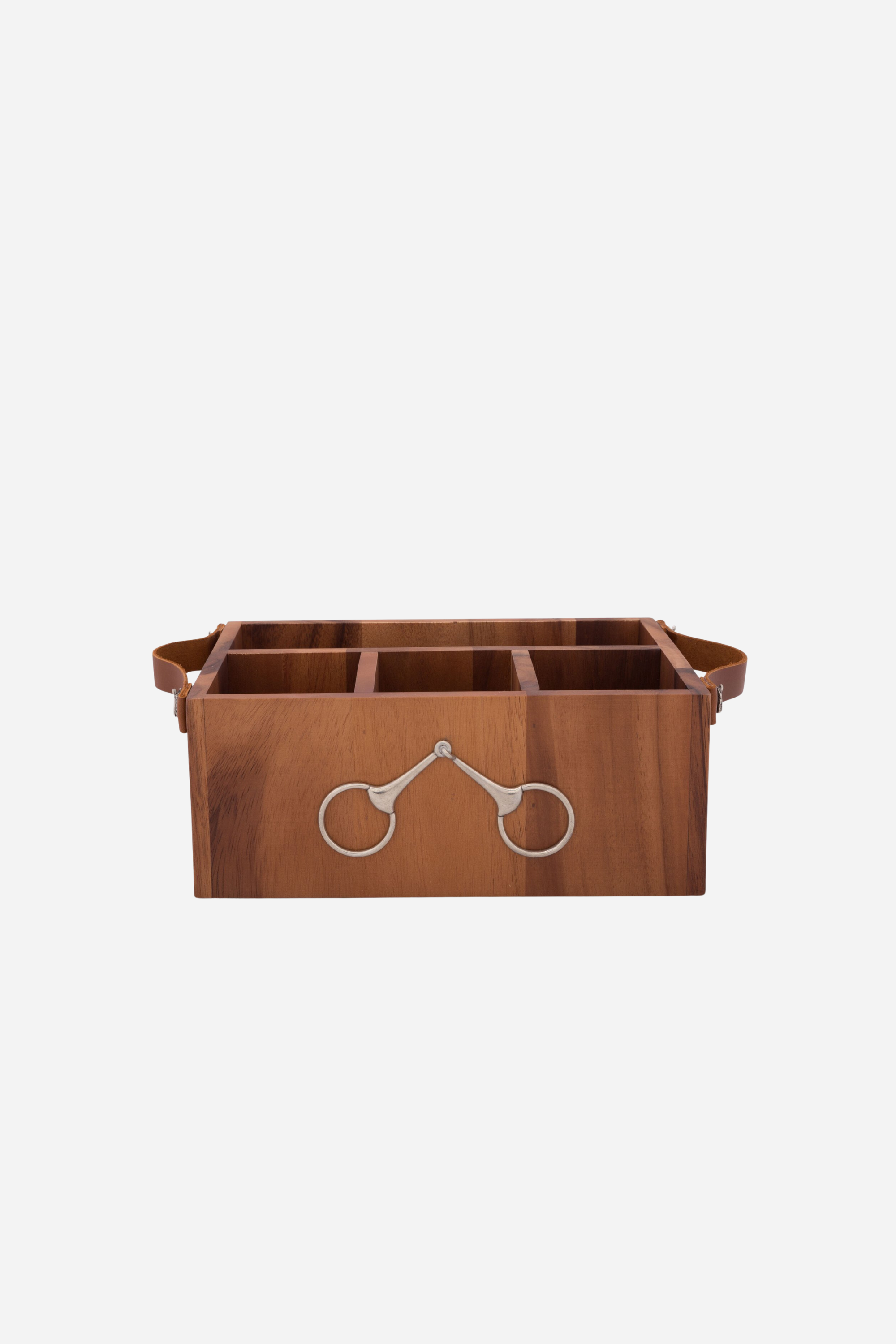 arthur court stylish equestrian wooden caddy