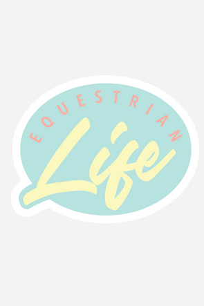 Stylish Equestrian Equestrian Life Sticker