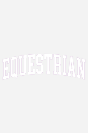 Stylish Equestrian Equestrian University Sticker
