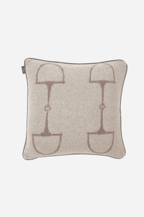 adamsbro stylish equestrian equine square cashmere pillow light camel