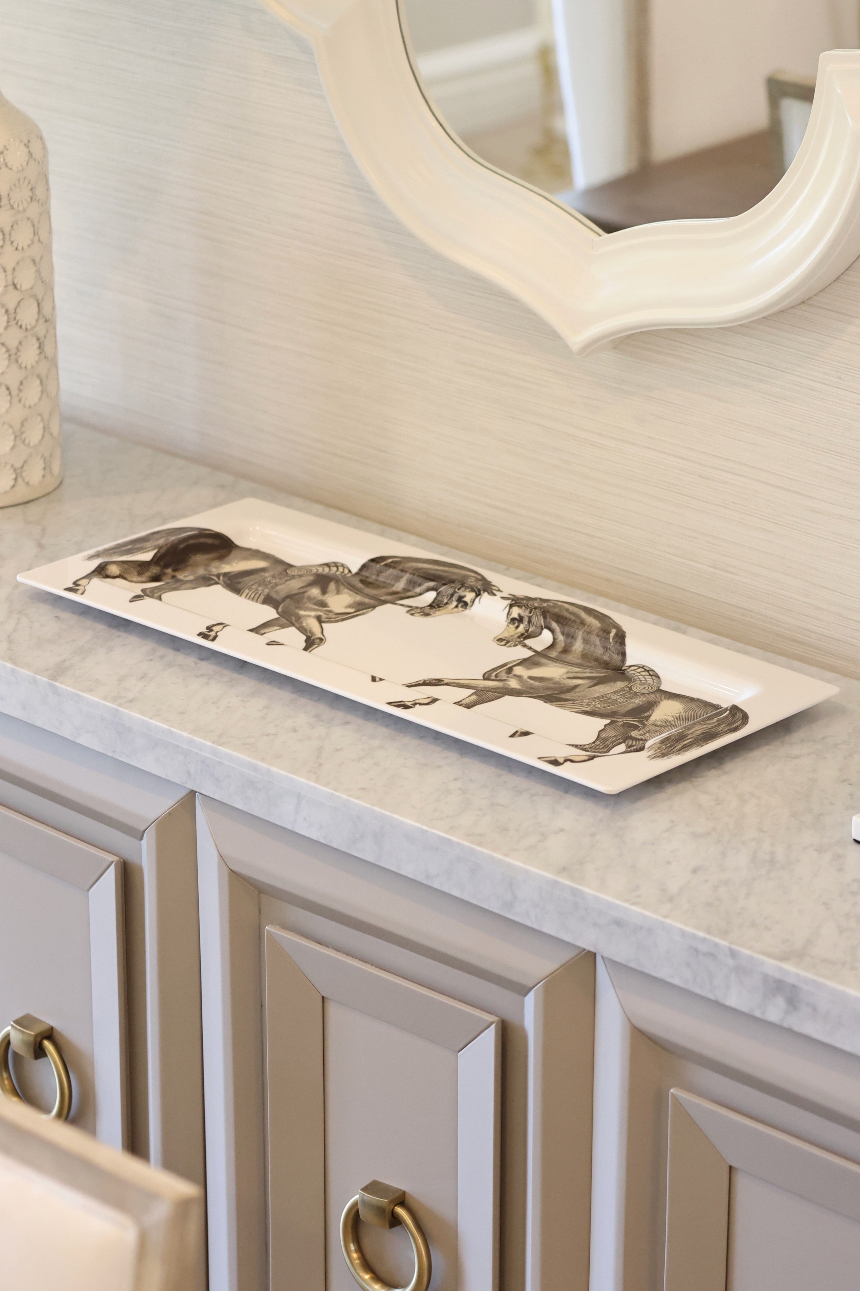 thomas paul stylish equestrian equus melamine tray