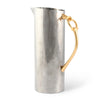 arthur court stylish equestrian gilded stainless steel pitcher with gold bit handle