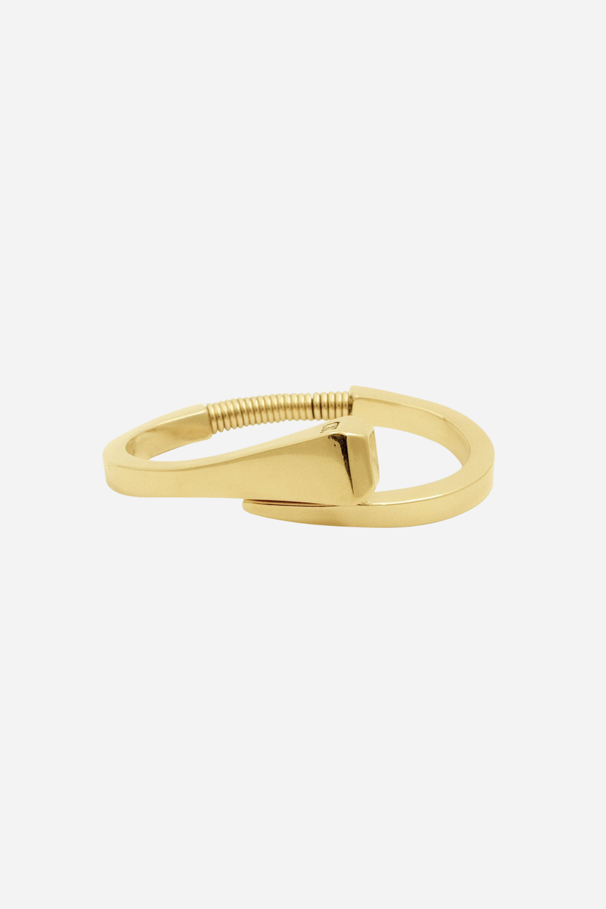 cxc stylish equestrian icon nail bangle gold