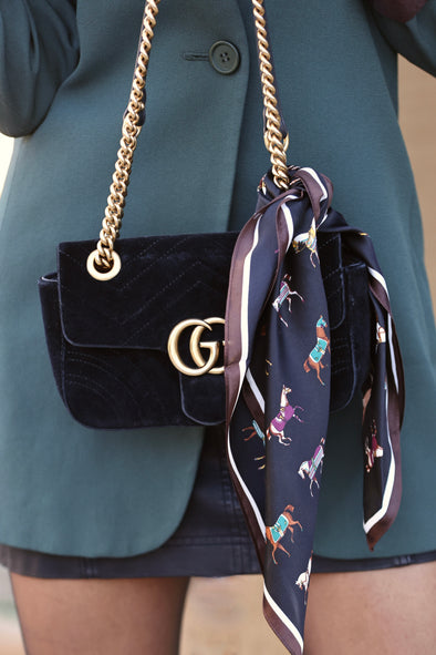 stylish equestrian juliette silk scarf horses