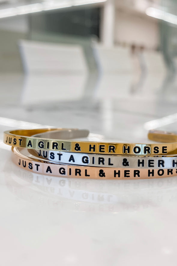 mantra band stylish equestrian just a girl and her horse bracelet