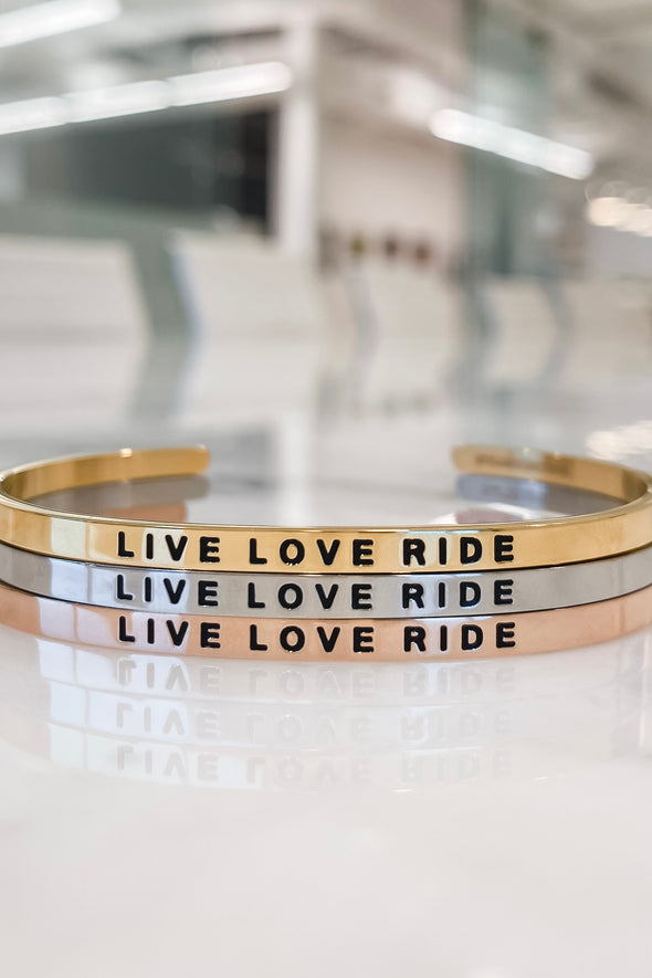 mantra band stylish equestrian live love ride bracelet