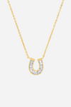 tai jewelry stylish equestrian lucky baguette horseshoe necklace