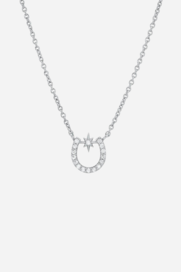 tai jewelry stylish equestrian lucky starlight horseshoe necklace