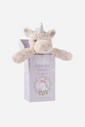 elegant baby stylish equestrian luna unicorn boxed snuggler lovie