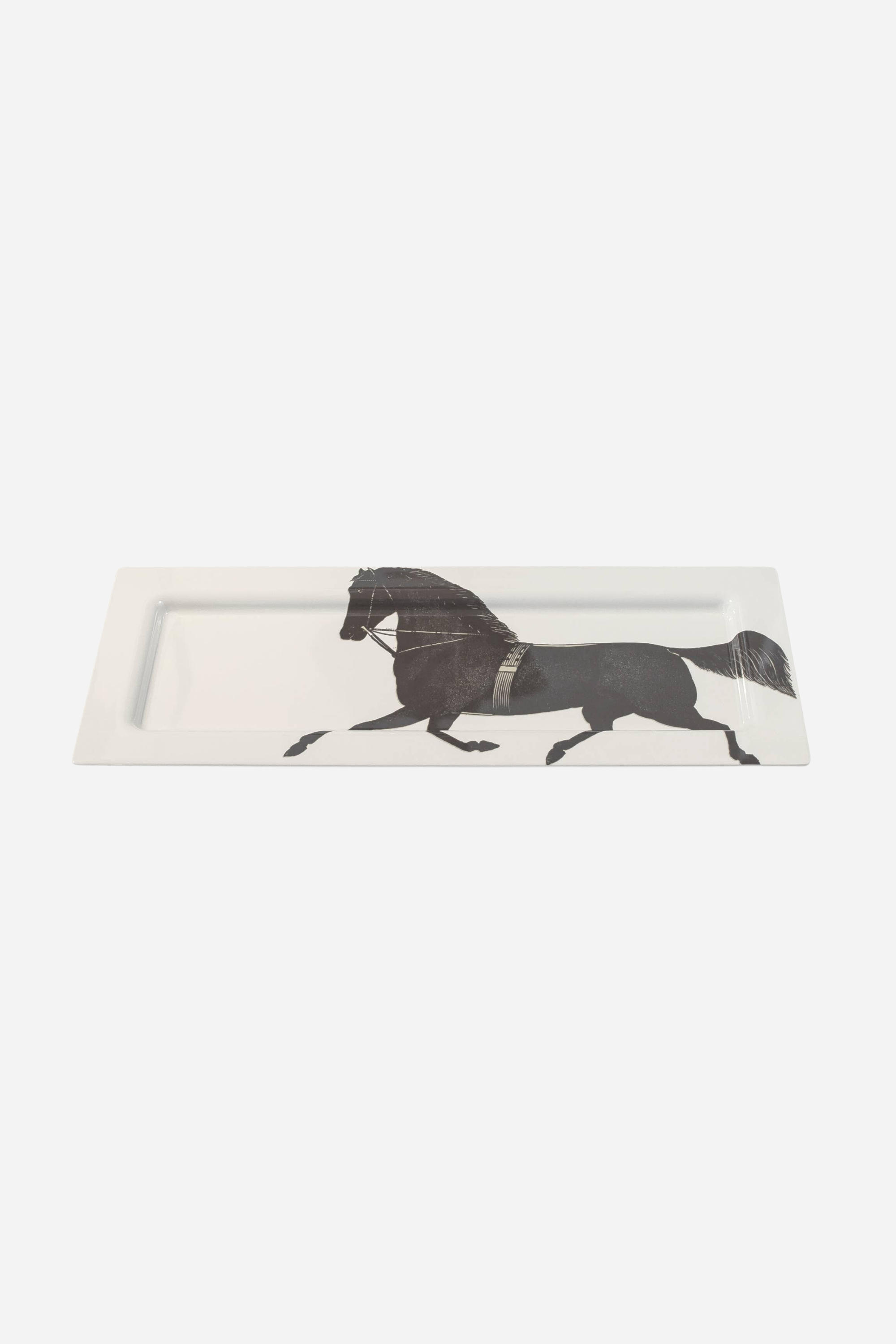 thomas paul stylish equestrian ranchero horse melamine tray