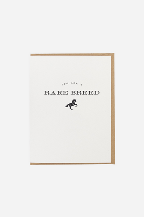jerry & julep stylish equestrian you are a rare breed greeting card