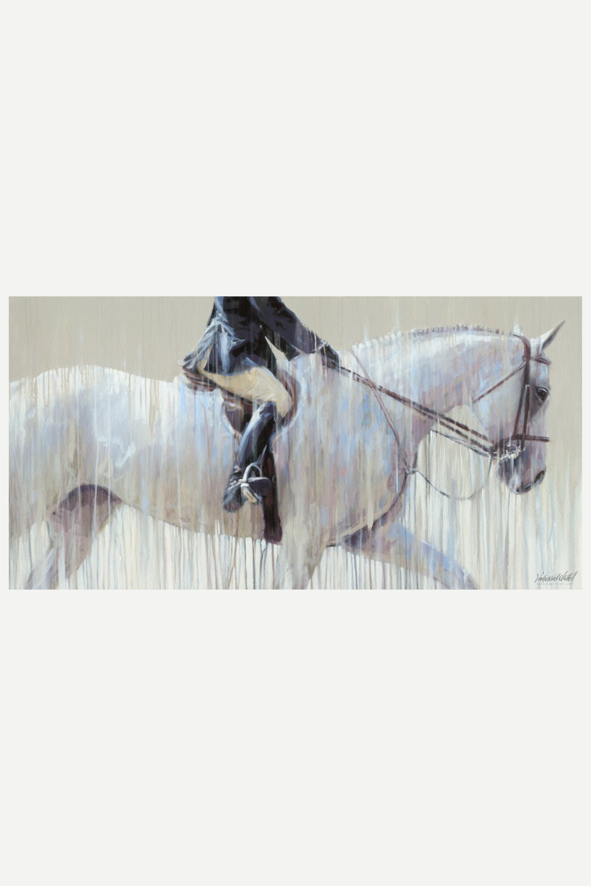 vanessa whittell stylish equestrian summer show hunter canvas print