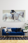vanessa whittell stylish equestrian summer show hunter canvas print