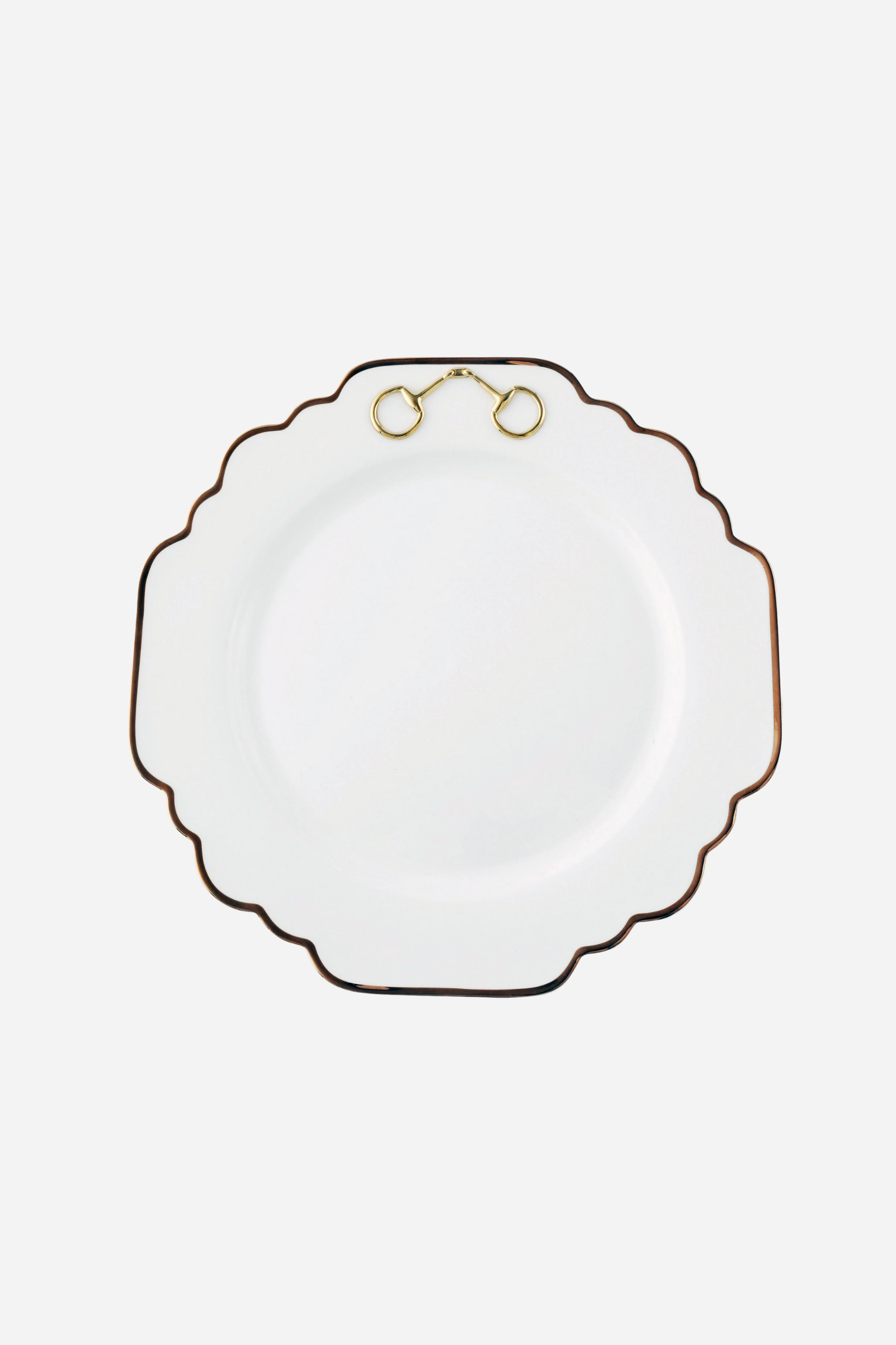 arthur court stylish equestrian windsor horse bit dinnerware