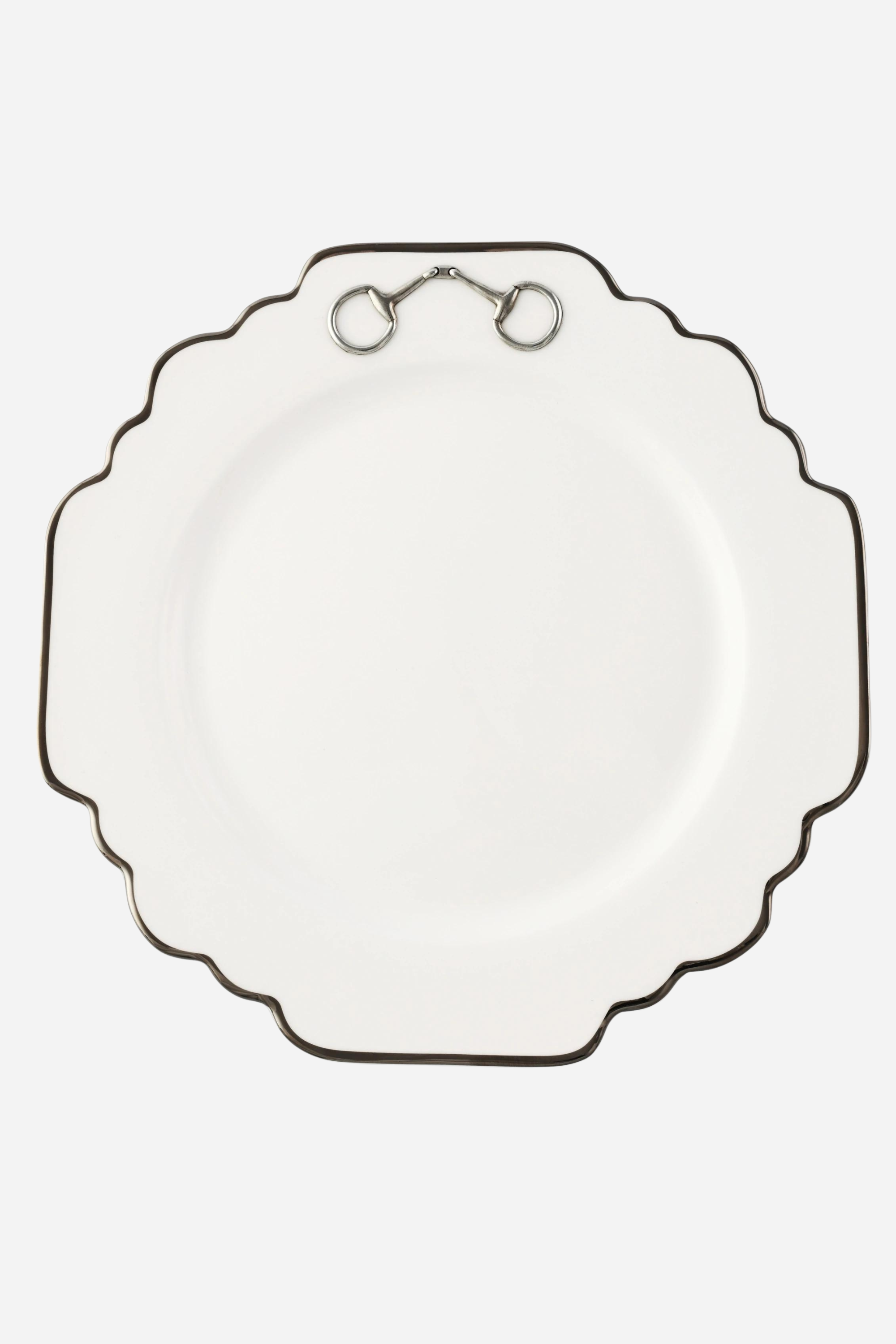 arthur court stylish equestrian windsor horse bit dinnerware