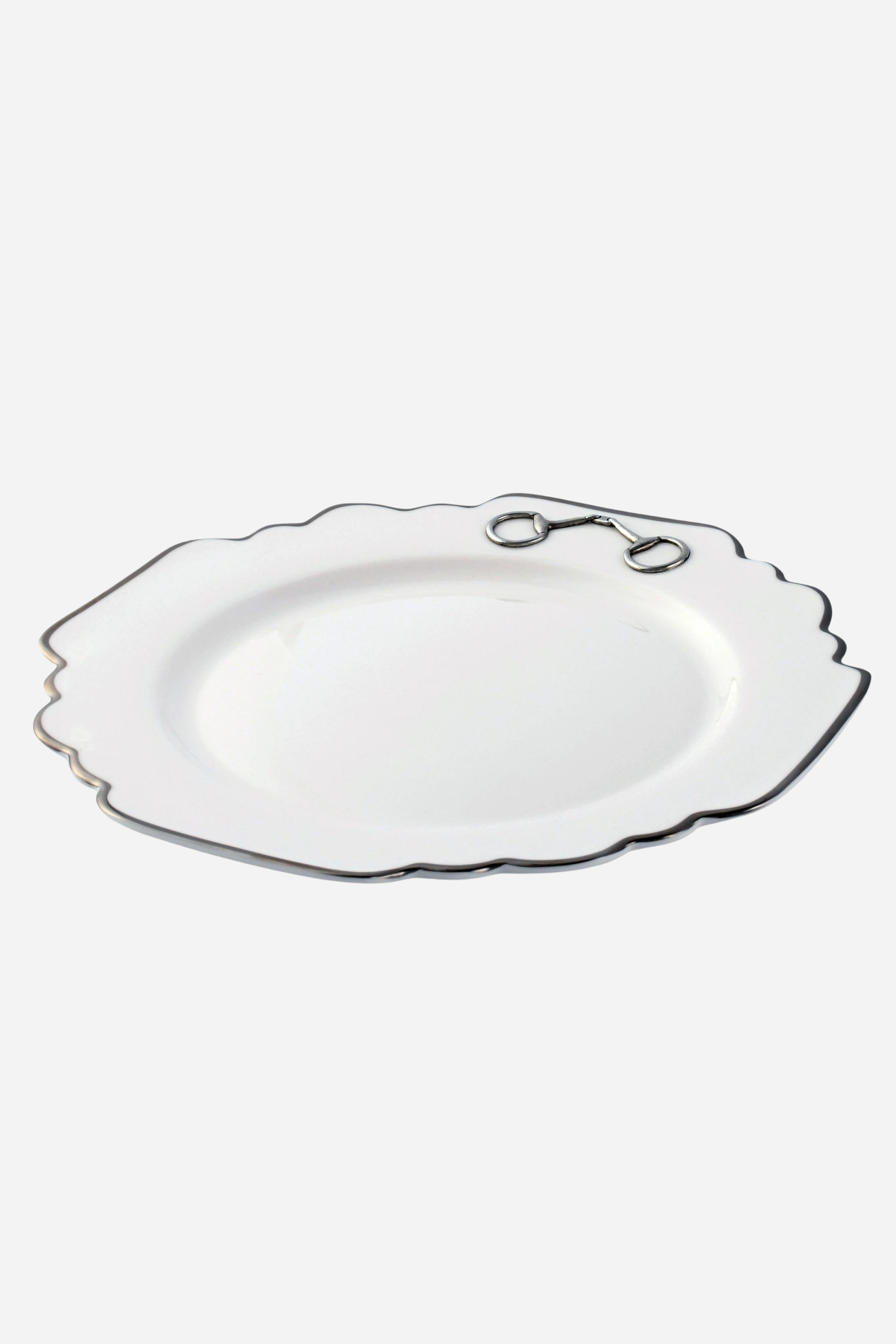 arthur court stylish equestrian windsor horse bit dinnerware